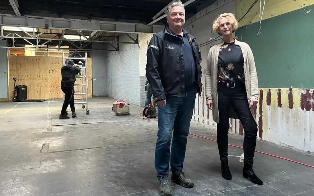 Alleen de muren staan nog overeind